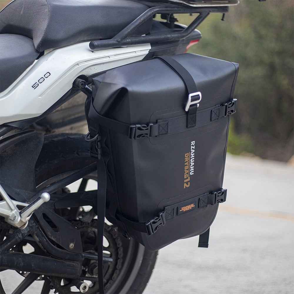 RZAHUAHU 16L Motorcycle Rear Bag Motor Side Tail Bag Waterproof Saddle Storage Bag Motorbike Touring Bag