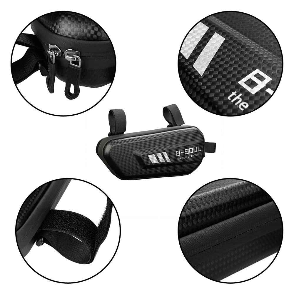 B-SOUL 2L Waterproof Motorcycle Side Bag Repair Tools Storage Hard Shell Bag, Left Side