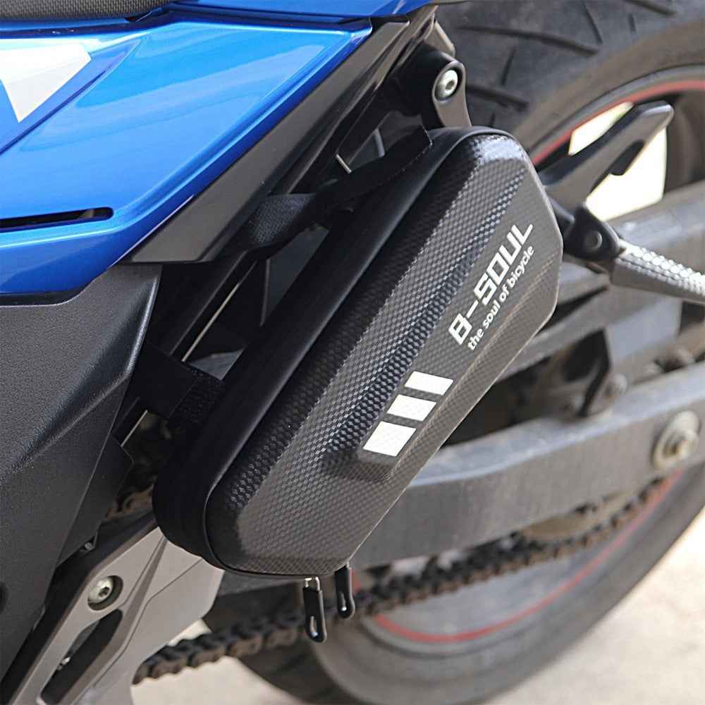 B-SOUL 2L Waterproof Motorcycle Side Bag Repair Tools Storage Hard Shell Bag, Left Side