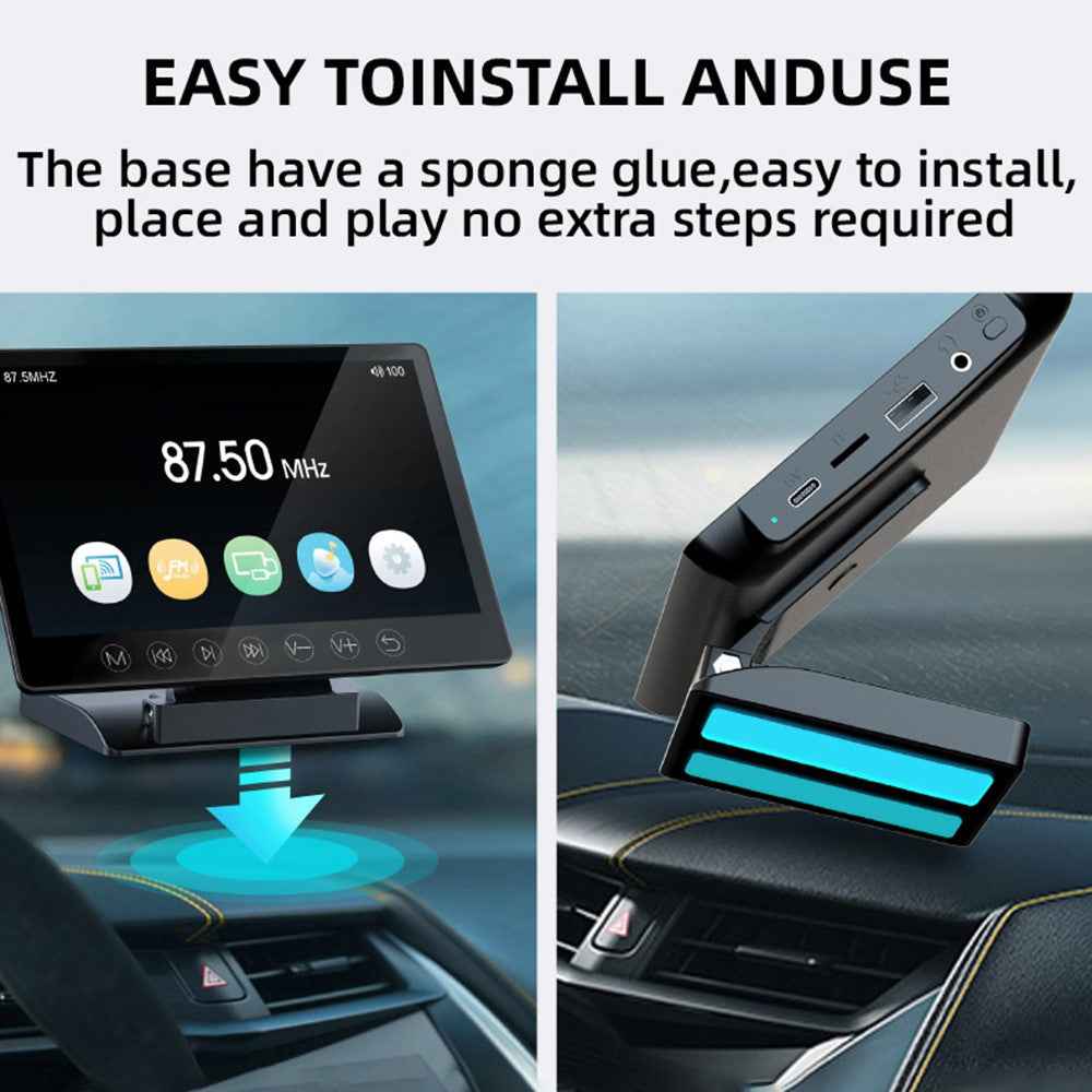 M7 Wireless FM Transmitter Car MP5 Player 1080P HD WiFi Wireless 7 Inch Screen Projection Display TF Card / U Disk / AUX Player