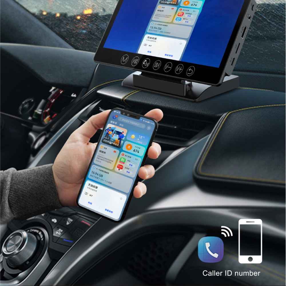 M7 Wireless FM Transmitter Car MP5 Player 1080P HD WiFi Wireless 7 Inch Screen Projection Display TF Card / U Disk / AUX Player
