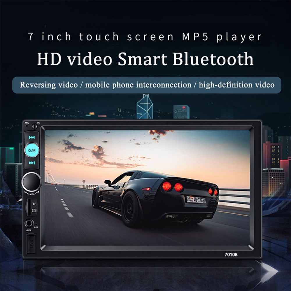 7010B 7-inch Touch Screen Car MP5 Player Multi-functional Car Audio Device Parking System