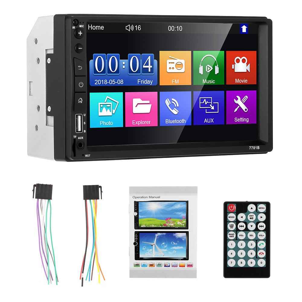 7701B 7-inch MP5 Carplayer Navigator Center Console Video Recorder with Radio (FM) / AUX  / Bluetooth-compatible Functions