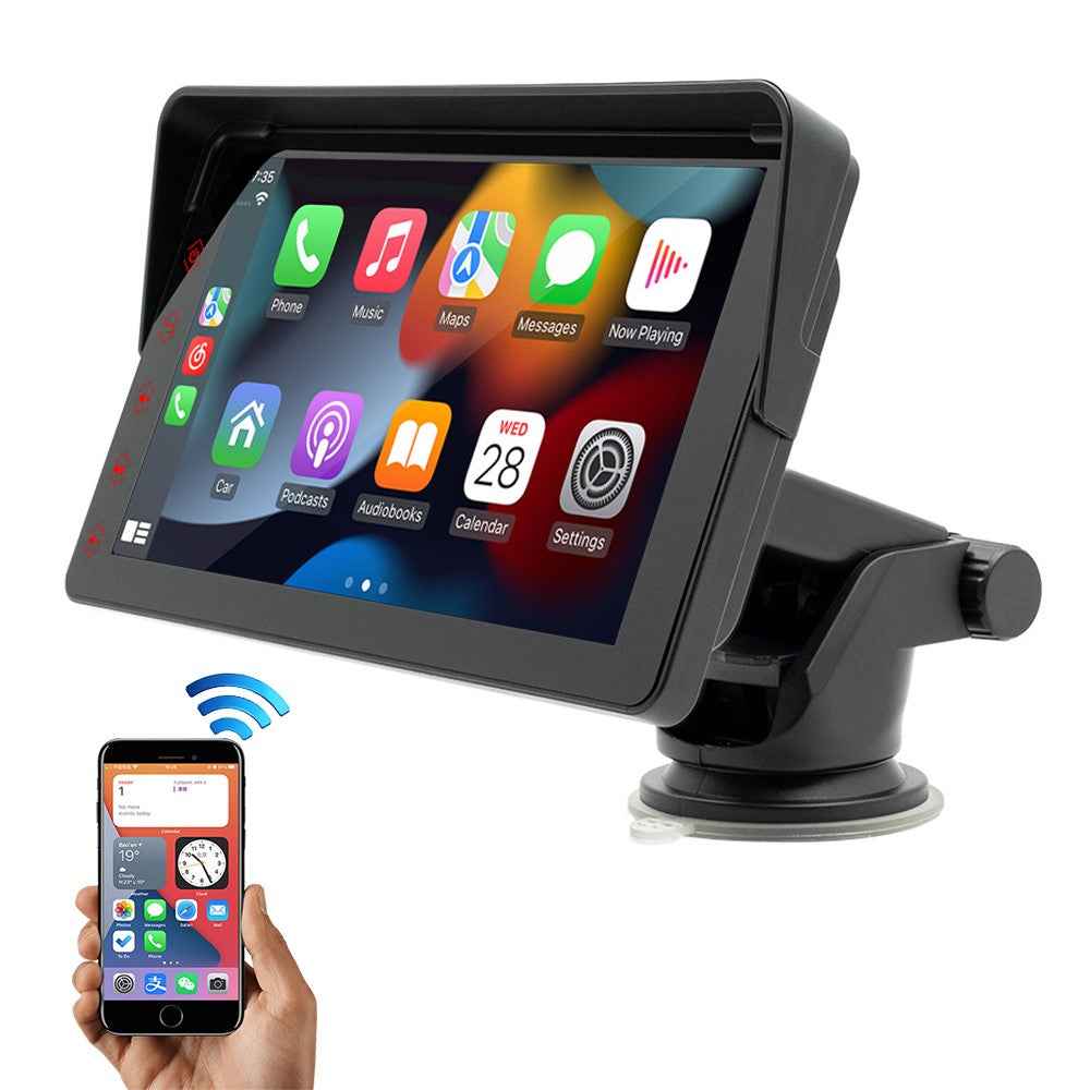 B5311 7-inch Screen Car Bluetooth-compatible MP5 Player Wireless CarPlay Reverse Image Display FM Radio Video Player