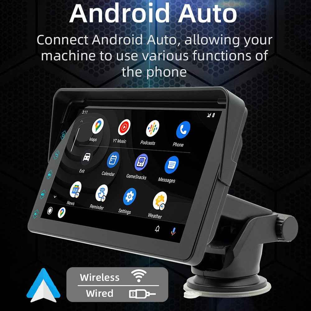 B5311 7-inch Screen Car Bluetooth-compatible MP5 Player Wireless CarPlay Reverse Image Display FM Radio Video Player