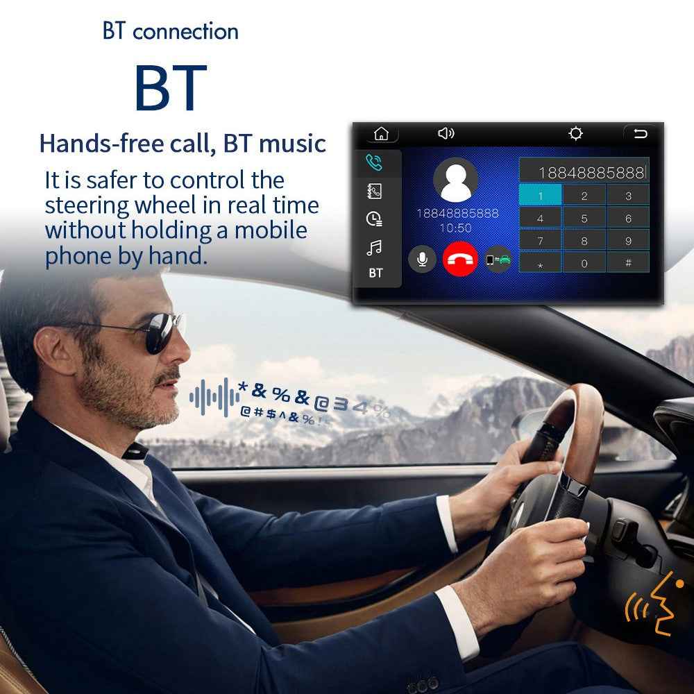 7013B 7-inch Car MP5 Player Bluetooth-compatible Multimedia FM Radio Audio Receiver AUX in USB TF Card Input