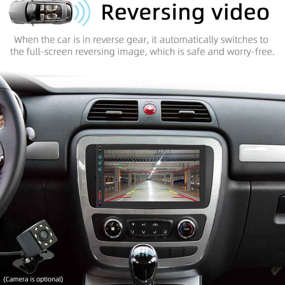 FS03C Car Stereo 7-inch MP5 Player Multimedia Player with Mirror Link Steering Wheel Control