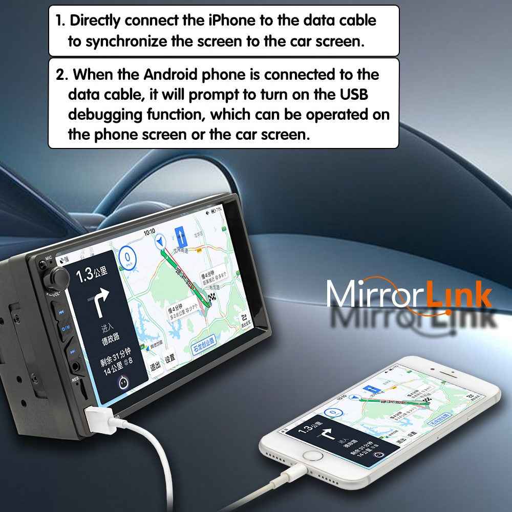 B700 Car MP5 Player 7-inch FM Car Radio Bluetooth-compatible Multimedia Support Mirror Link