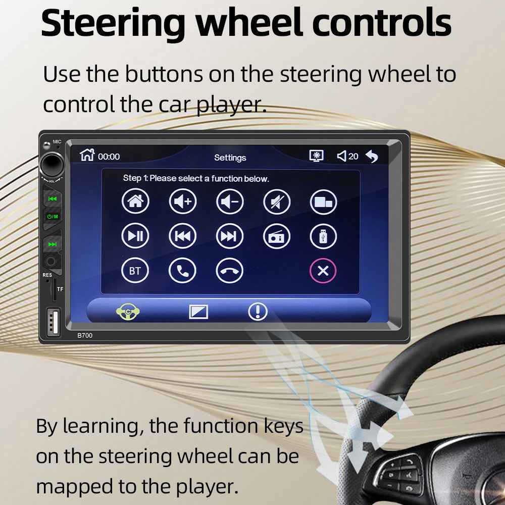 B700 Car MP5 Player 7-inch FM Car Radio Bluetooth-compatible Multimedia Support Mirror Link