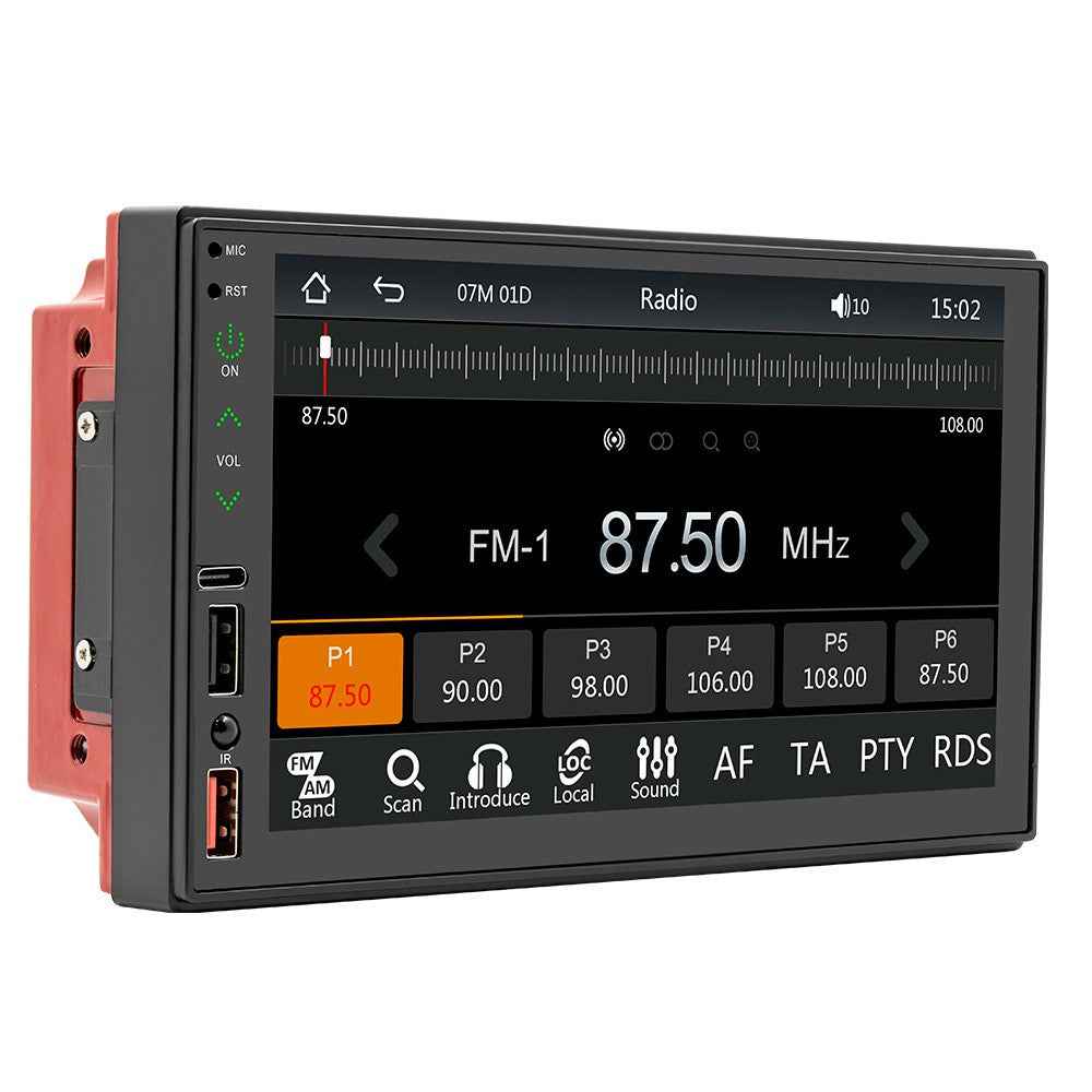 FS02C Car Radio MP5 Player 7" HD Screen Mirror Link Reversing Image FM Radio Receiver
