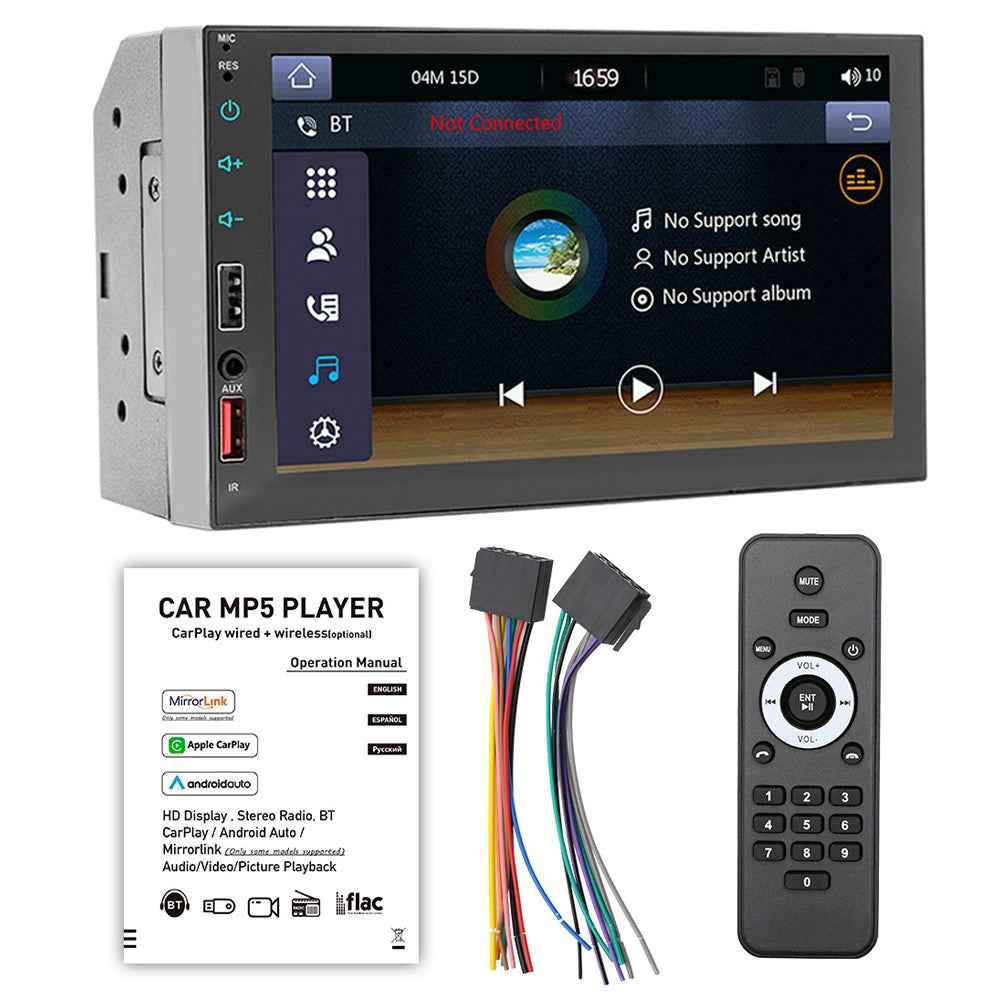 Bluetooth-compatible Car Stereo 7 Inch Car MP5 Player Multimedia FM Radio Receiver Support Reversing Image