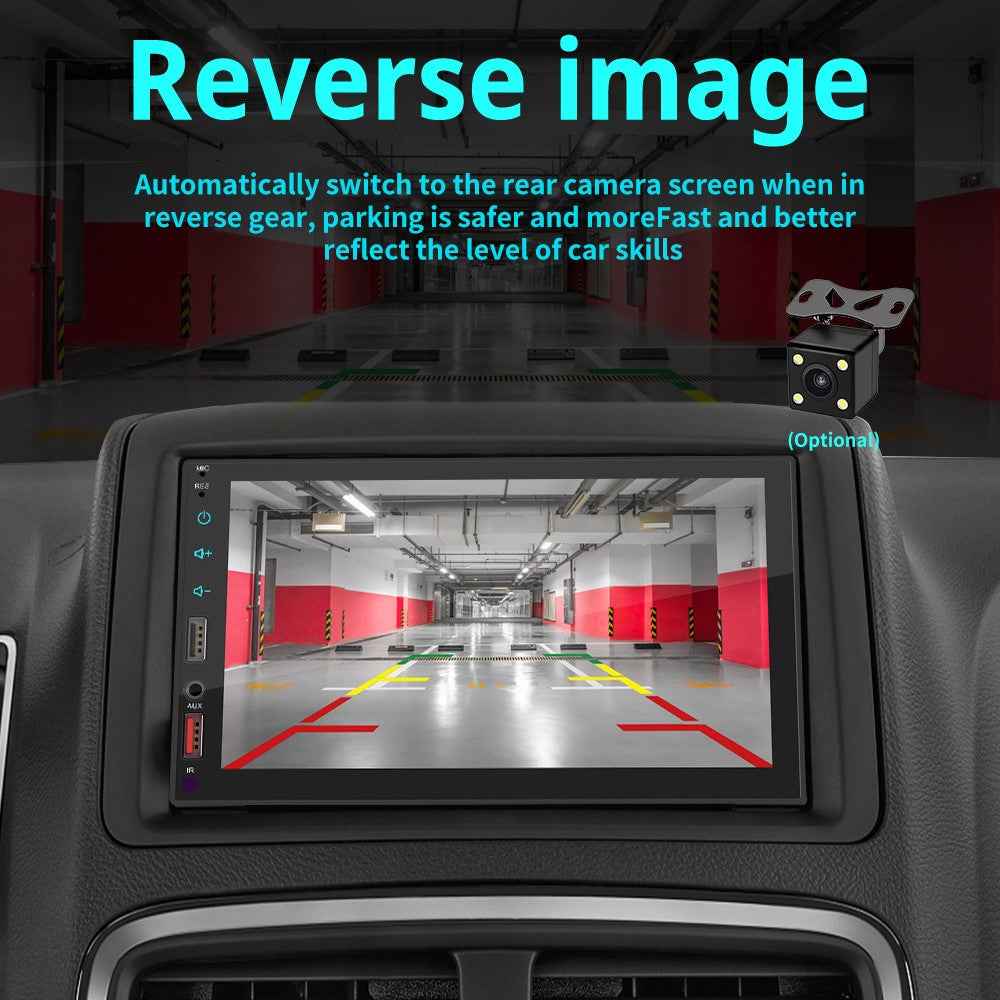 Bluetooth-compatible Car Stereo 7 Inch Car MP5 Player Multimedia FM Radio Receiver Support Reversing Image