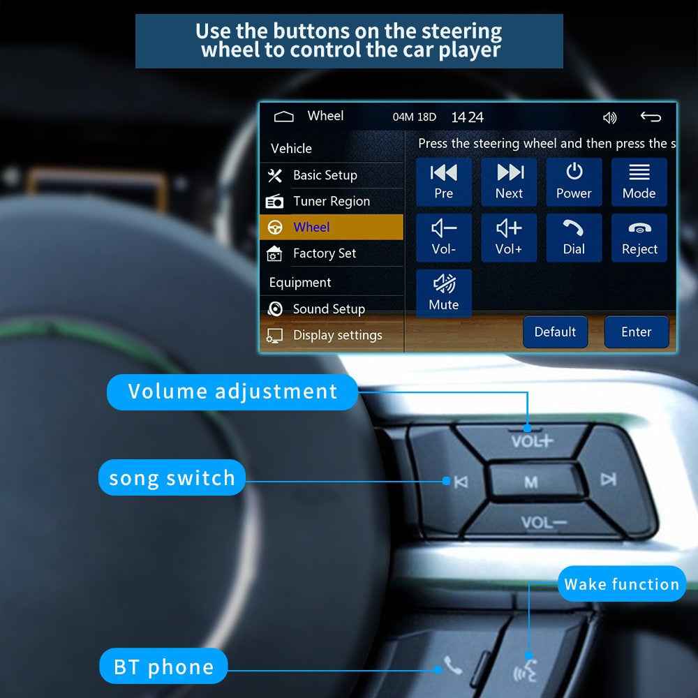 Bluetooth-compatible Car Stereo 7 Inch Car MP5 Player Multimedia FM Radio Receiver Support Reversing Image