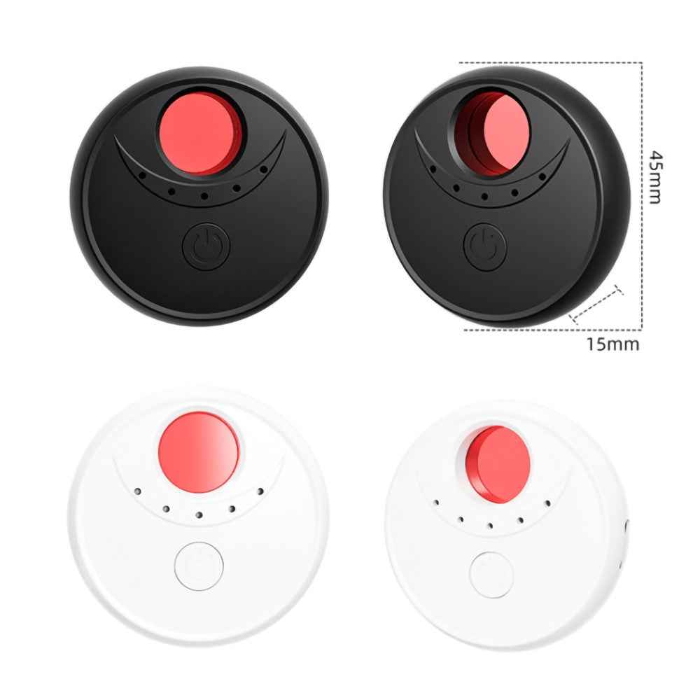 X17 Anti-Peep Camera Detector 4 AI Infrared Lamp Beads Camera Finder Portable GPS Car Signal Location Detector - Black
