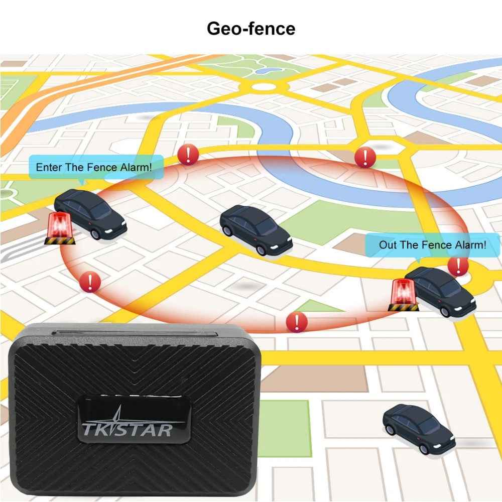 TKSTAR TK913 Car GPS Tracker 2G GPRS Locator with Automatic Voice Monitoring, Free Web APP