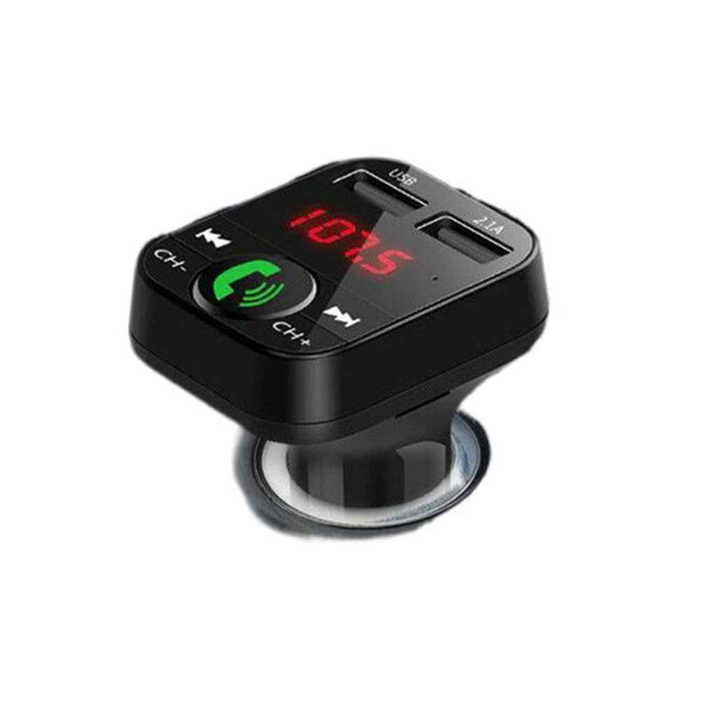 B2 Car Bluetooth-compatible 5.0 FM Transmitter Wireless Handsfree Mic Audio Receiver Auto MP3 Player 2.1A Dual USB Fast Charger Car Accessories