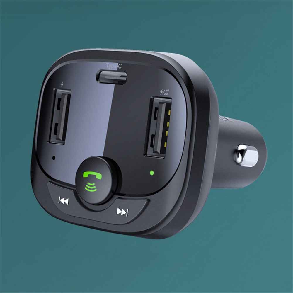 LOHEE S-21A Car Bluetooth-compatible Receiver MP3 AUX Player Adapter HiFi Sound Music Player Kit Hands-free Call Function Car Charger for Phone Tablets and Other Devices