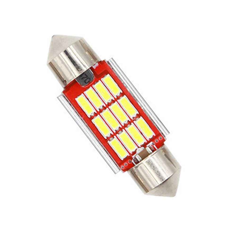 10Pcs Car LED Interior Reading Light 160LM 6000K Auto Room Ceiling Dome Lamp - 39mm