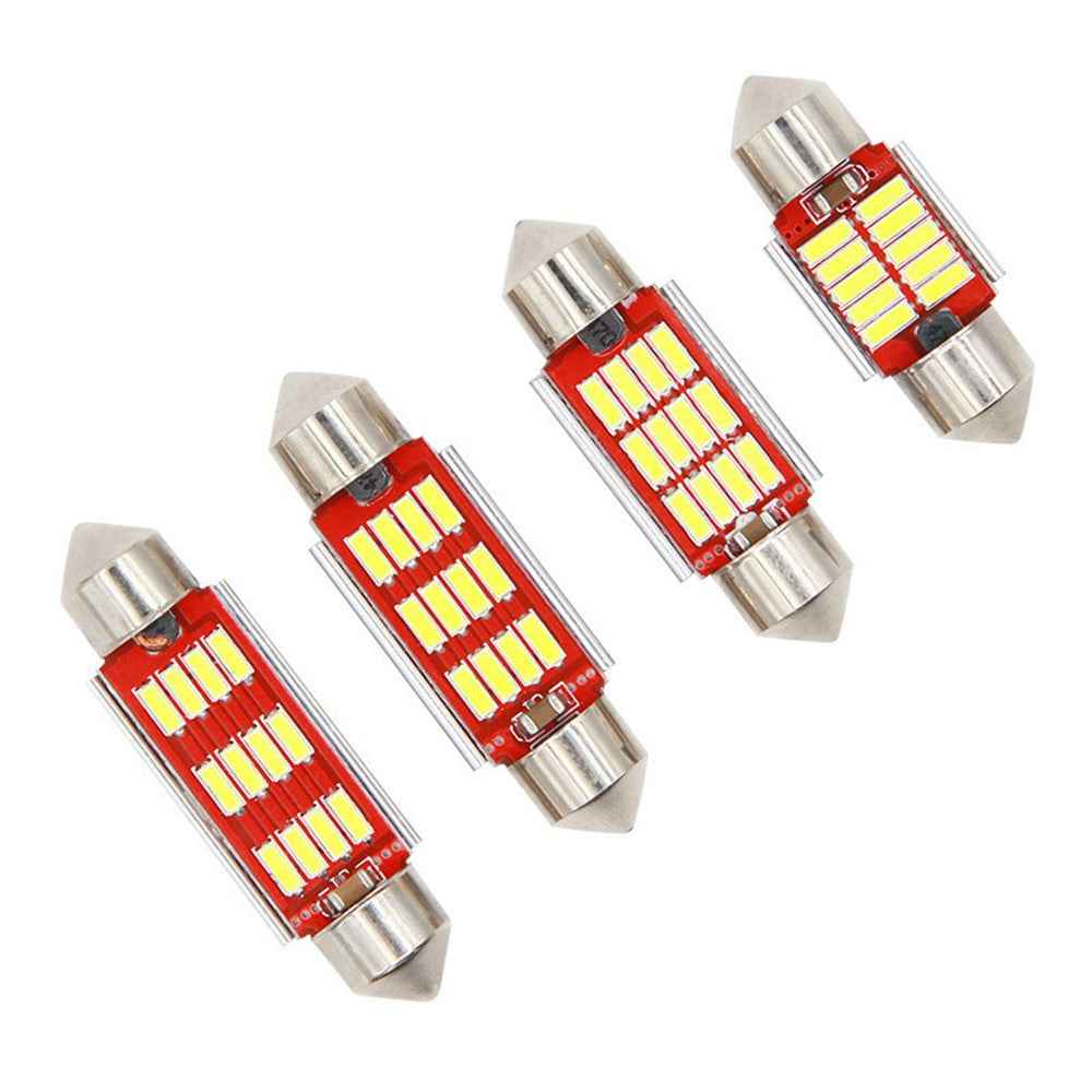10Pcs Car LED Interior Reading Light 160LM 6000K Auto Room Ceiling Dome Lamp - 41mm