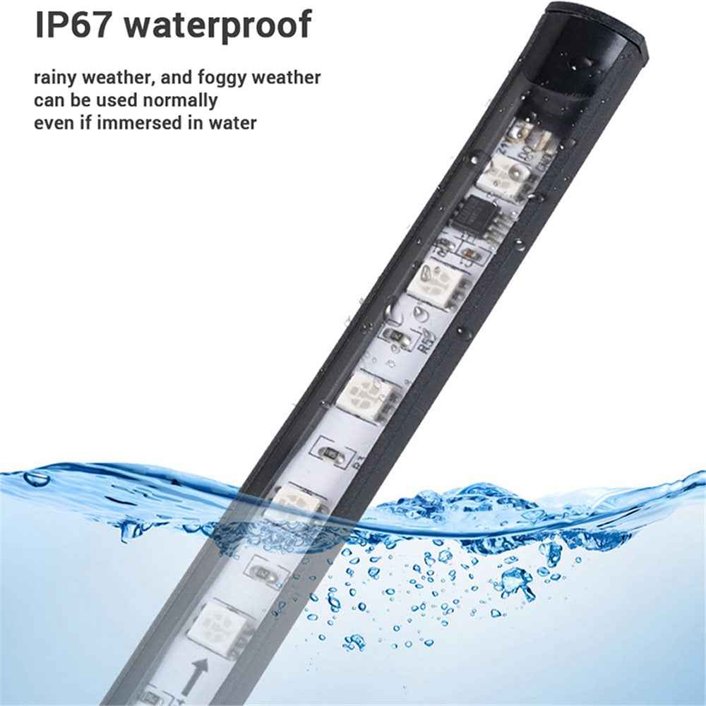 1m Car RGB Ambient Light Bar Truck LED Strip 24V Van Exterior Decoration DRL Running Lamp