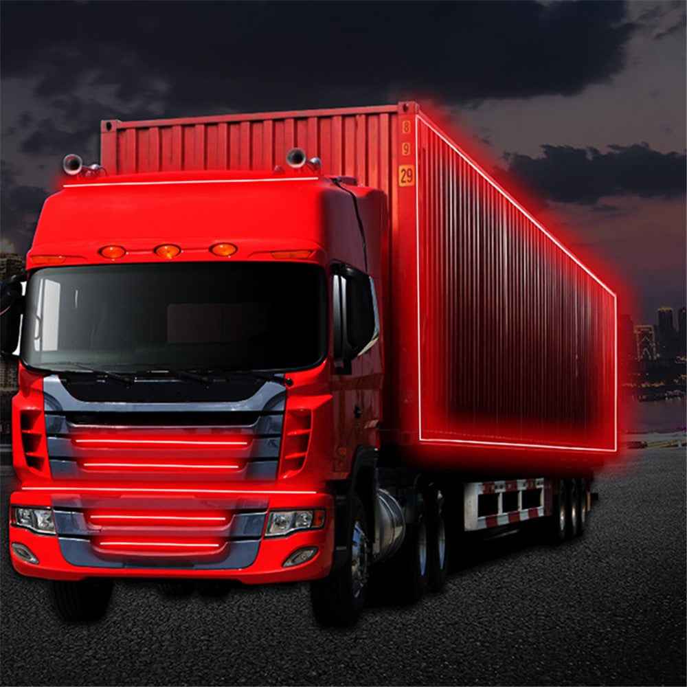 1m Car RGB Ambient Light Bar Truck LED Strip 24V Van Exterior Decoration DRL Running Lamp