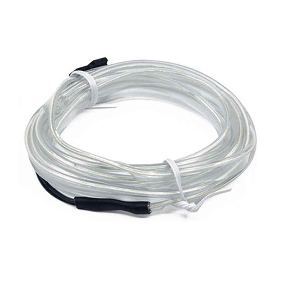 5m Cigarette Lighter EL Strip Light for Car Decoration Ambient Lights Glowing Rope Light with Driver - Baby Blue