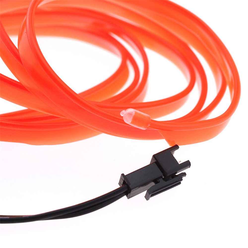 5m Cigarette Lighter EL Strip Light for Car Decoration Ambient Lights Glowing Rope Light with Driver - Green