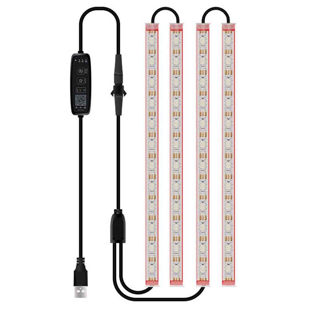 N1U-48 Car Underglow Lights Exterior Kit 4PCS Underbody 48 LED Strip Lights APP Bluetooth-compatible Remote Control