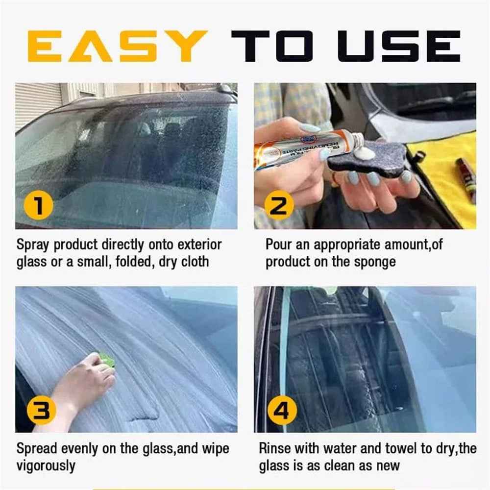 50ml Car Glass Oil Film Removing Paste Auto Window Windshield Glass Polishing Degreaser