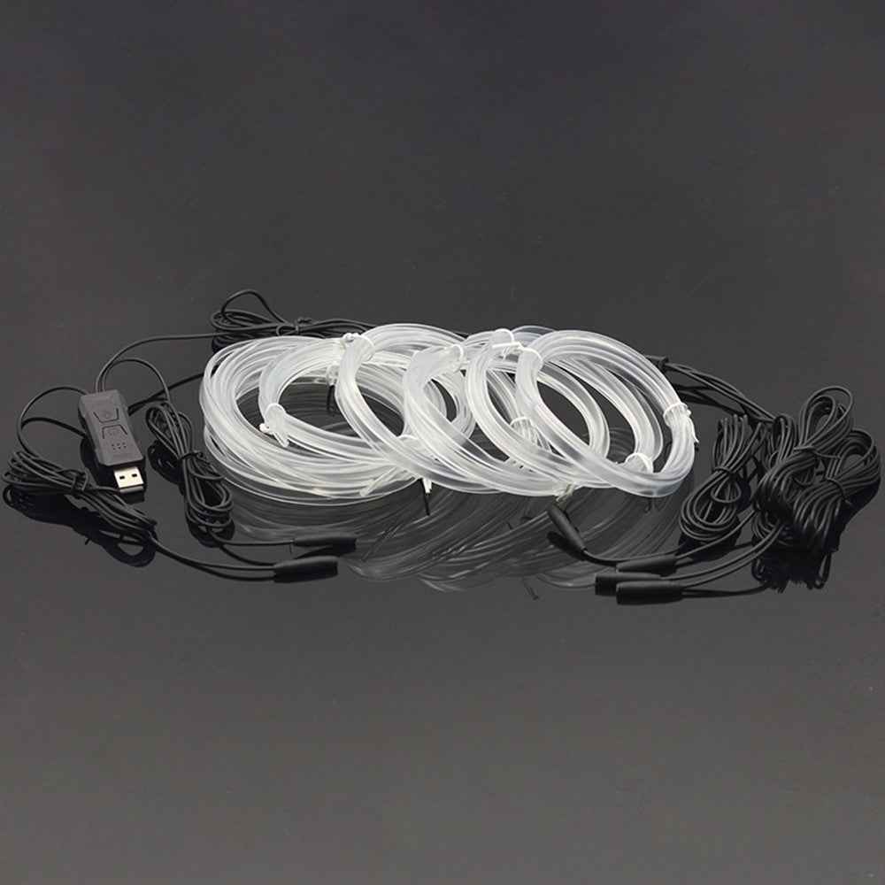 K68U Car Interior Decor LED Fiber Optic Strip Light APP Voice Remote Control Music Sync Ambient Lamp