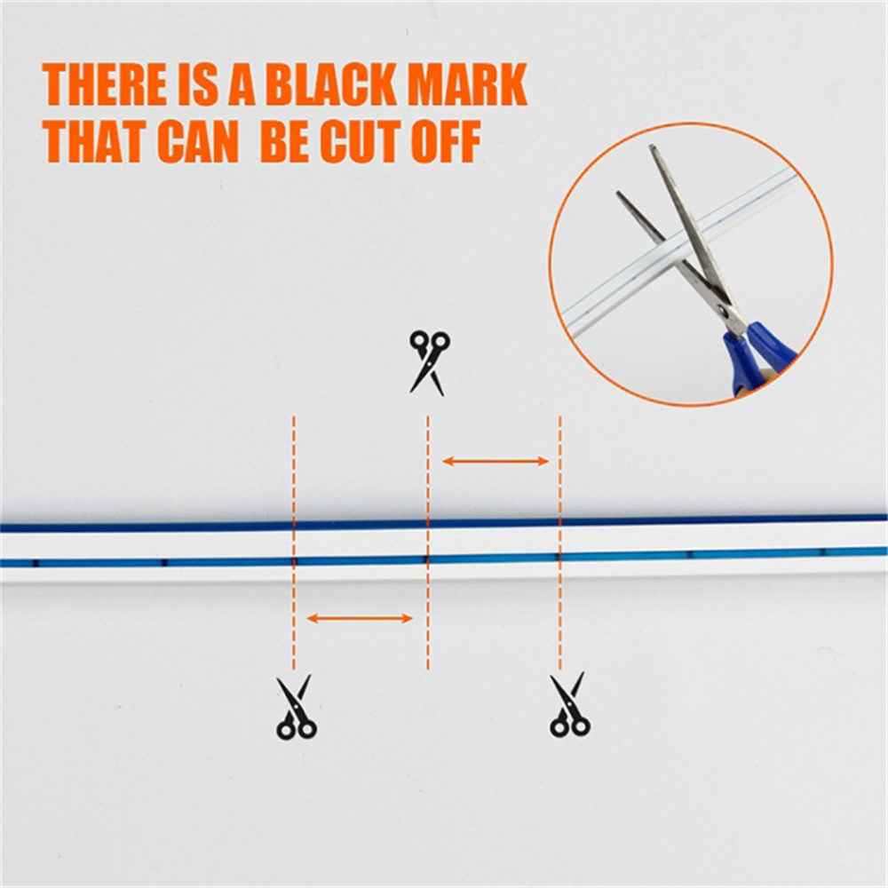 1.5m Car Hood PVC Silicone Waterproof DRL Light Strip Super Bright Flexible Decorative Light - Ice Blue
