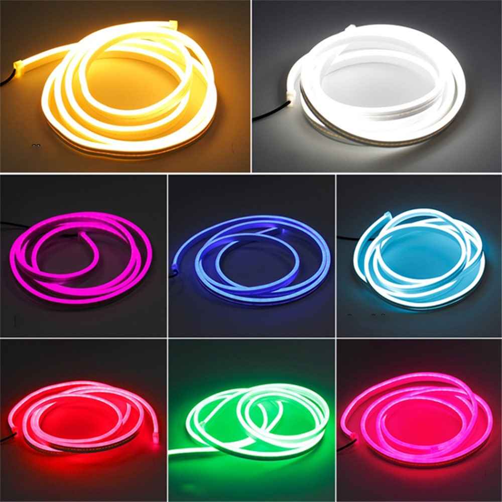 1.8m Car Hood Flexible Decorative Light Strip 1000LM PVC Silicone Waterproof DRL Light Strip - Red