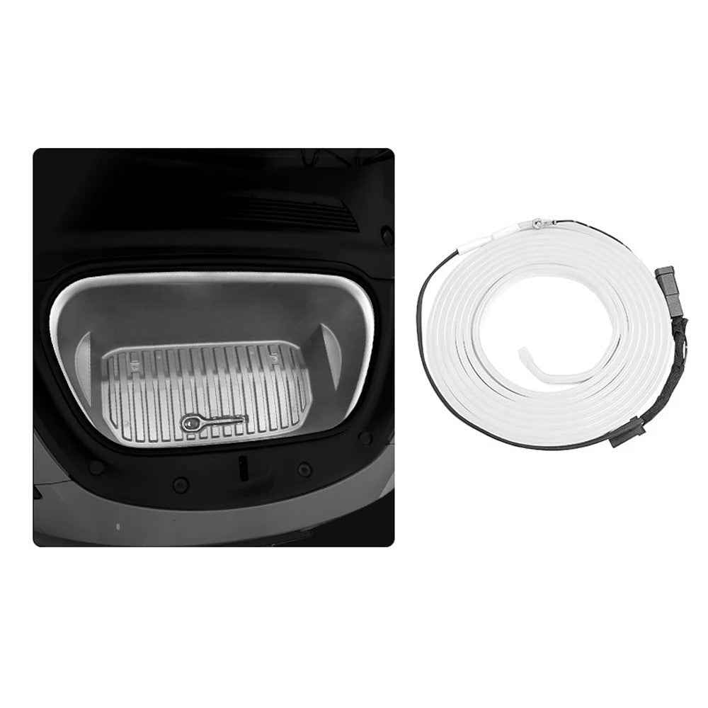 TSL802 For Model Y / 3 Magnetic Silicone LED Strip Light Decor Lamp Car Light - White Light