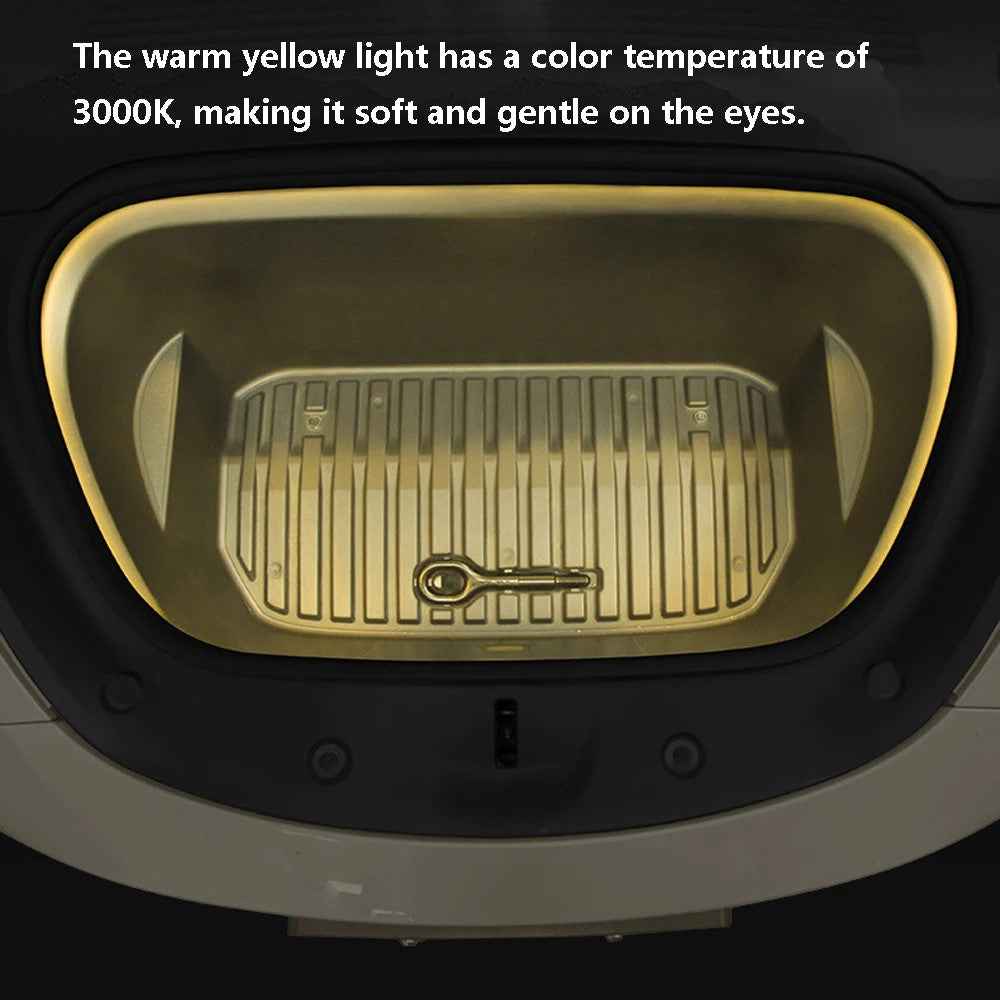 TSL802 For Model Y / 3 Magnetic Silicone LED Strip Light Decor Lamp Car Light - Warm Light