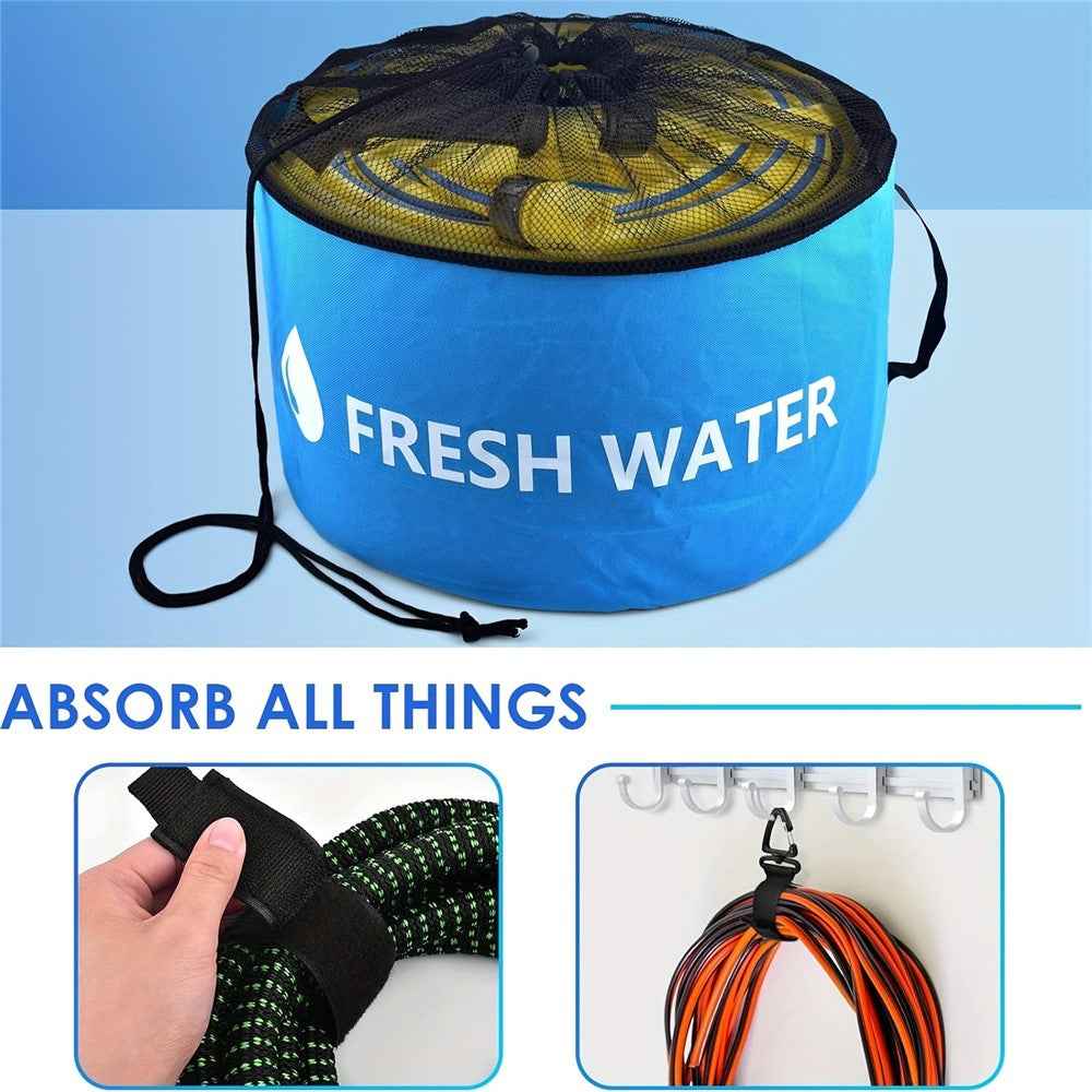 RV Water Hose Storage Bag Sewer Pipe Organizer 600D Oxford Cloth Wire Cable Storage Bag - Yellow