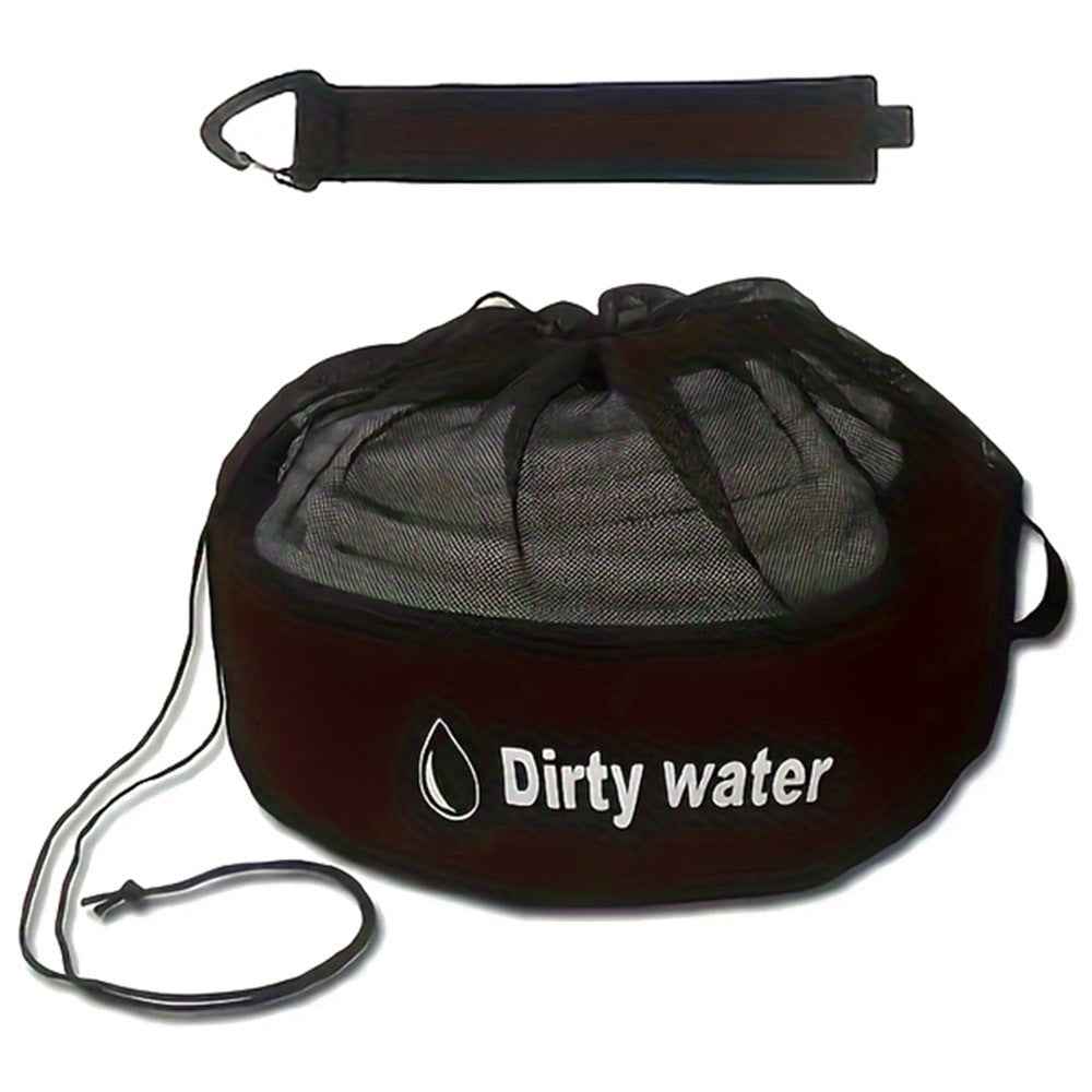 RV Water Hose Storage Bag Sewer Pipe Organizer 600D Oxford Cloth Wire Cable Storage Bag - Black