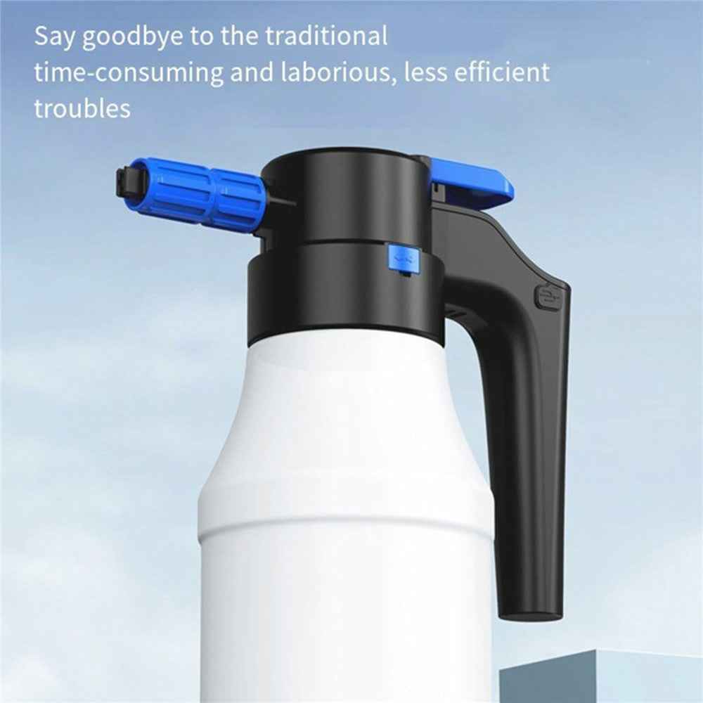 1.5L Electric Watering Can PP + PE Car Washing Foam Booster Pot High Pressure Washing Tool