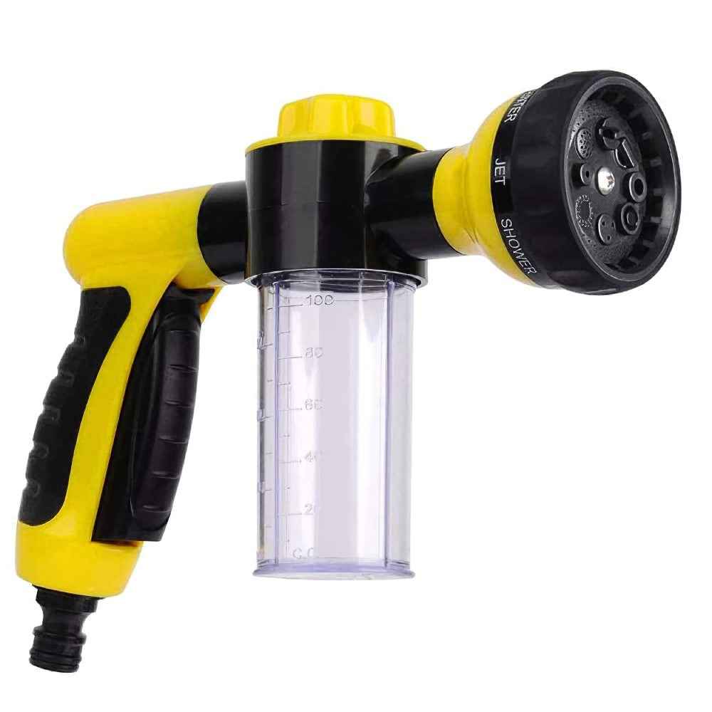 100ml Multi-Functional Water Gun Liquid-Filled High-Pressure Hand Sprayer for Washing Car Watering Lawn - Yellow