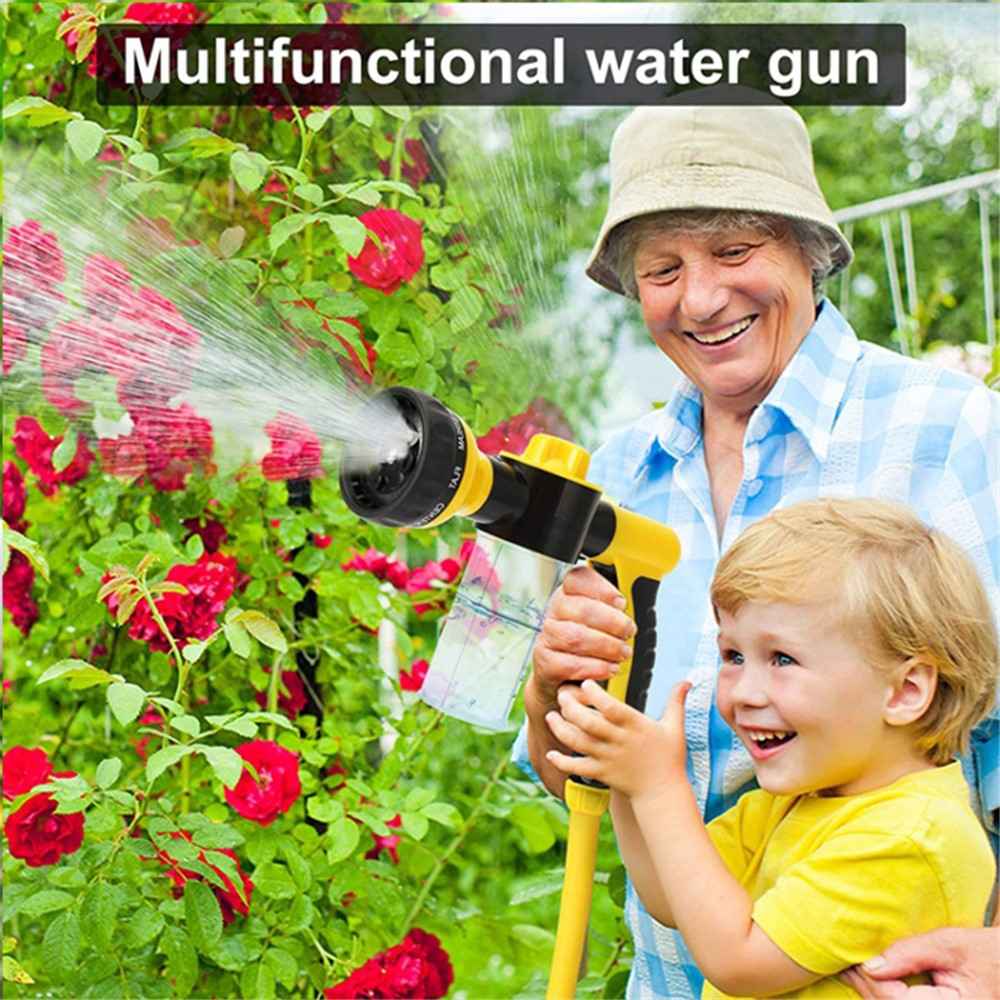 100ml Multi-Functional Water Gun Liquid-Filled High-Pressure Hand Sprayer for Washing Car Watering Lawn - Yellow