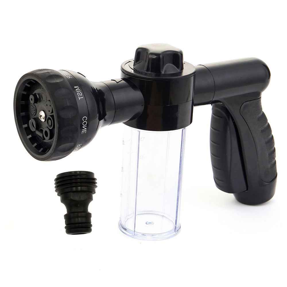 100ml Multi-Functional Water Gun Liquid-Filled High-Pressure Hand Sprayer for Washing Car Watering Lawn - Black