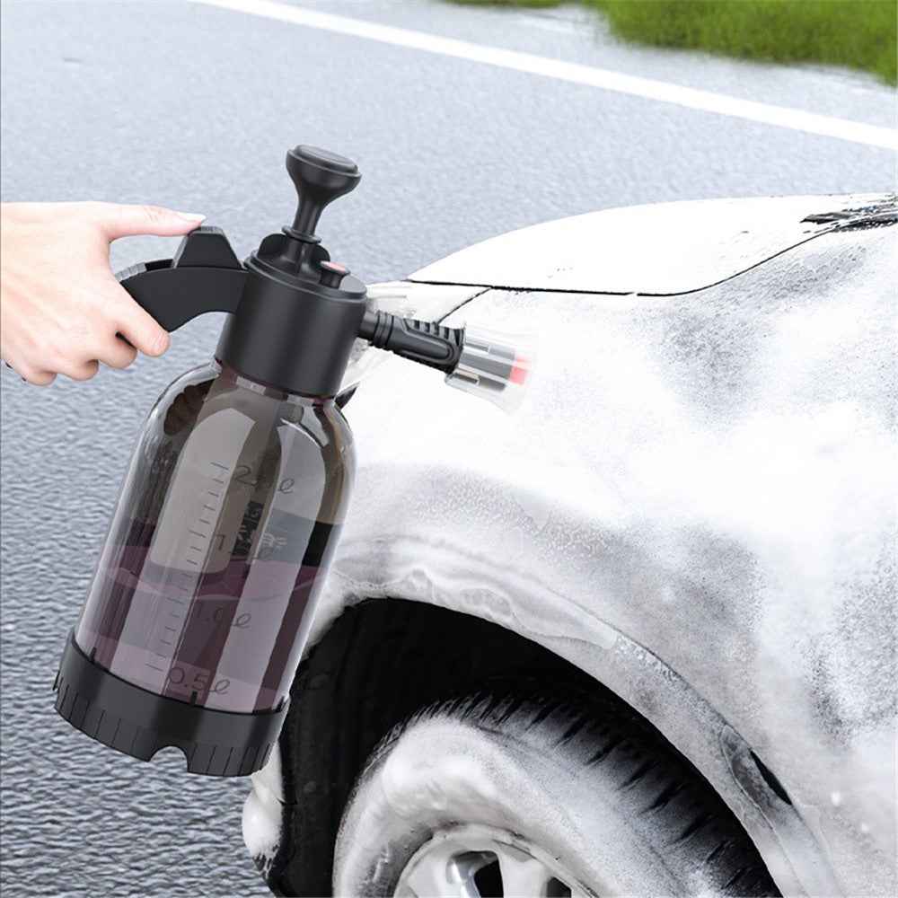 2L Foam Sprayer Car Wash Foam Watering Can Water Bottle Auto Cleaning Tool with Towel + Sponge