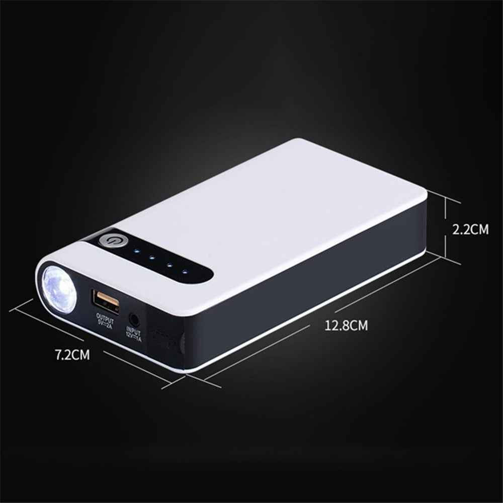 XLJ03 12V Car Emergency Starter with Car Charger, Cell Phone Power Bank 12000mAh Portable Battery Pack (EU Plug)