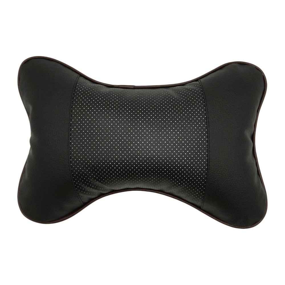 Comfortable Soft Breathable Car Head Neck Rest Cushion Car Pillow Car Neck Support Pillow Car Headrest Cushion Ergonomic Design for Relieving Neck Fatigue - Black