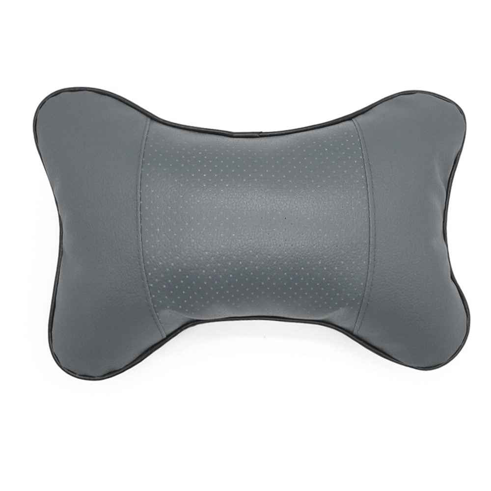 Comfortable Soft Breathable Car Head Neck Rest Cushion Car Pillow Car Neck Support Pillow Car Headrest Cushion Ergonomic Design for Relieving Neck Fatigue - Grey