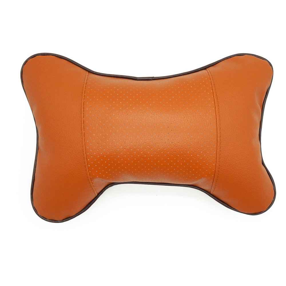 Comfortable Soft Breathable Car Head Neck Rest Cushion Car Pillow Car Neck Support Pillow Car Headrest Cushion Ergonomic Design for Relieving Neck Fatigue - Brown