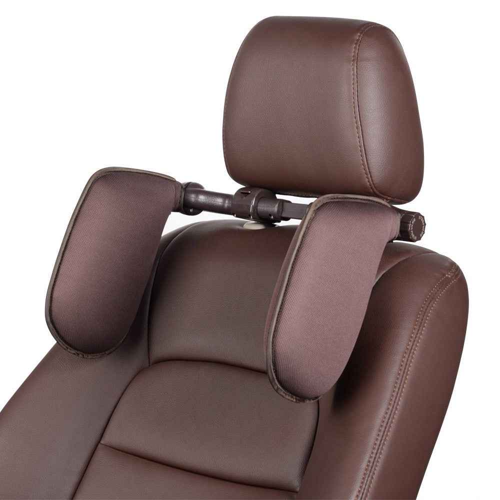 Car Neck Headrest Pillow Cushion Car Seat Memory Foam Padding Sleep Side Head Cervical Spine Support - Coffee