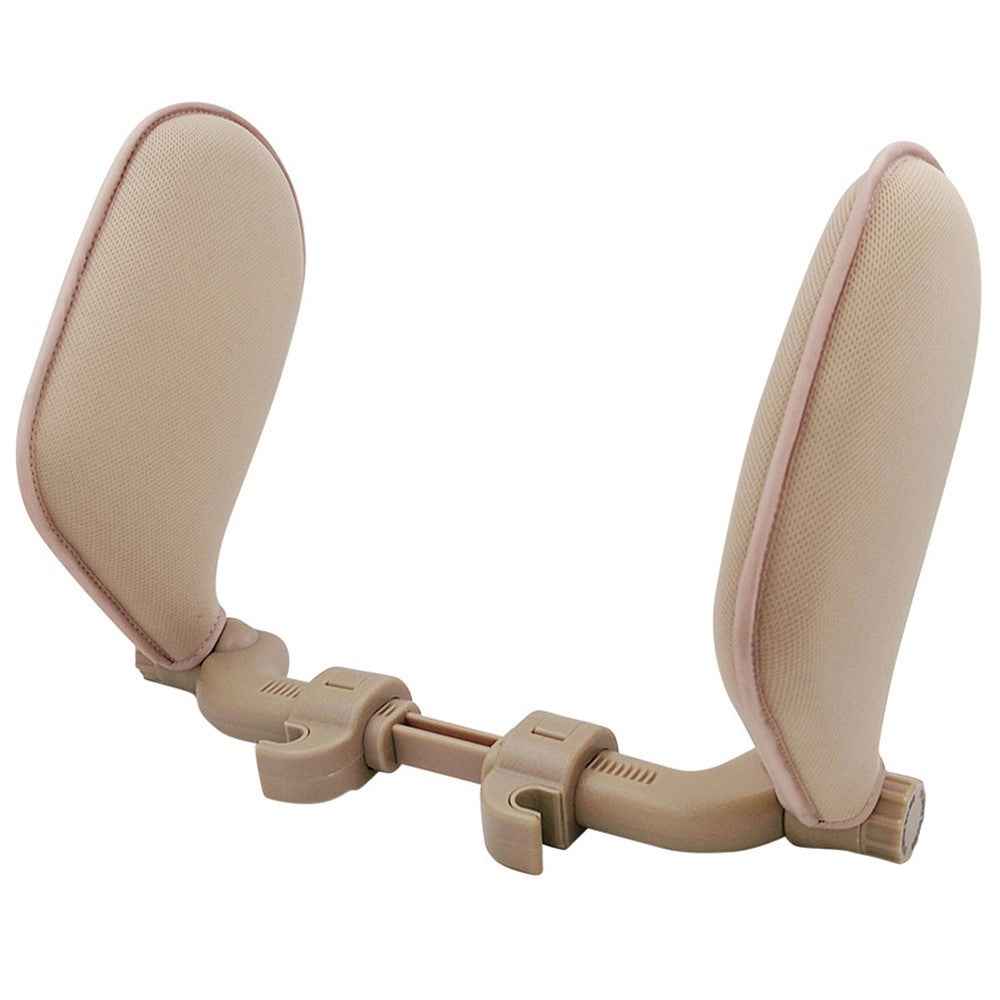 Car Neck Headrest Pillow Cushion Car Seat Memory Foam Padding Sleep Side Head Cervical Spine Support - Beige