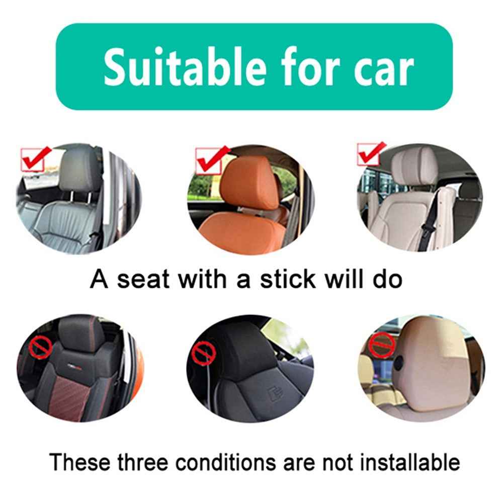 Car Neck Headrest Pillow Cushion Car Seat Memory Foam Padding Sleep Side Head Cervical Spine Support - Beige