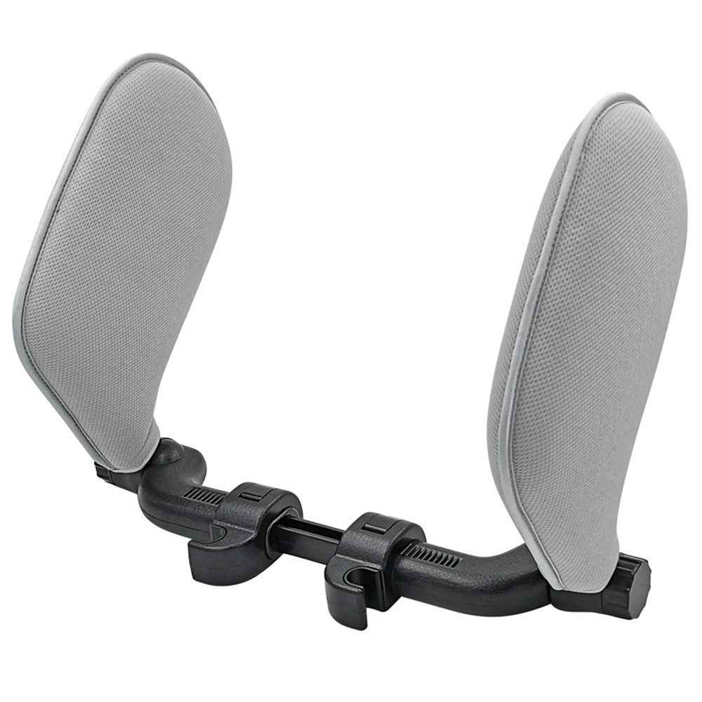 Car Neck Headrest Pillow Cushion Car Seat Memory Foam Padding Sleep Side Head Cervical Spine Support - Grey