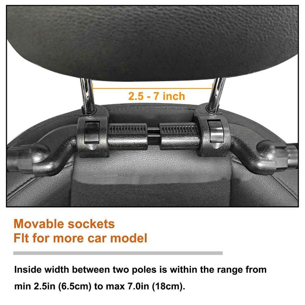 Car Neck Headrest Pillow Cushion Car Seat Memory Foam Padding Sleep Side Head Cervical Spine Support - Grey